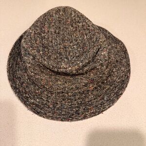 VTG Millars Clifden Connemara Ireland Made 100% Wool Woven Tweed Bucket Hat